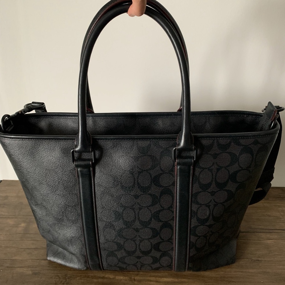 Coach laptop bag with shoulder strap